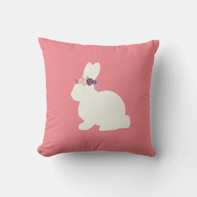 Bunny met Sierkussen voor het schilderen van bloem (Voorkant)