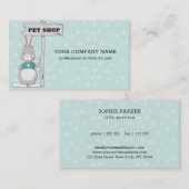 Bunny met teken visitekaartje (Voorkant / Achterkant)