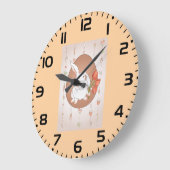 Bunny met Tulpen Spring Holiday Rabbit Grote Klok (Hoek)