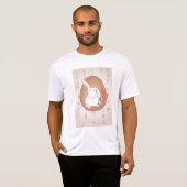 Bunny met Tulpen Spring Holiday Rabbit T-shirt (Voorkant volledig)