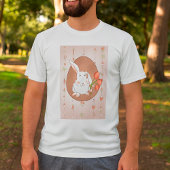 Bunny met Tulpen Spring Holiday Rabbit T-shirt