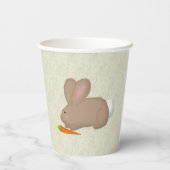 Bunny met wortel papieren bekers (Achterkant)