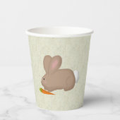 Bunny met wortel papieren bekers (Voorkant)