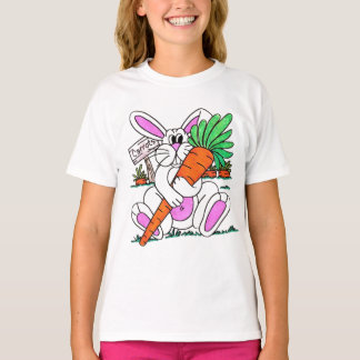Bunny met wortel t-shirt