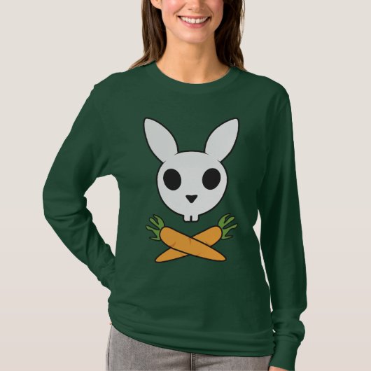Bunny met wortelen t-shirt (Voorkant)