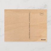 Bunny met zijn kippenkar briefkaart (Achterkant)