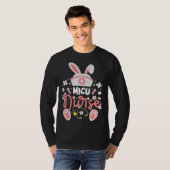 Bunny MICU Nurse Cute Bunny Ears Medical Intensive T-shirt (Voorkant volledig)