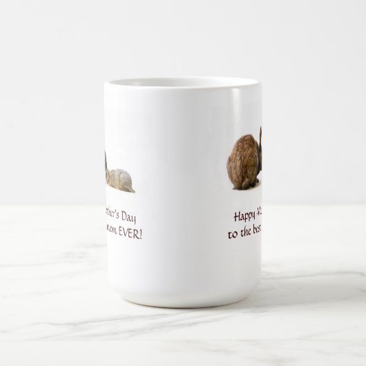 Bunny moeder en baby - mokken (Center)