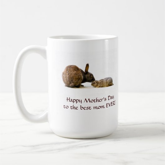 Bunny moeder en baby - mokken (Links)