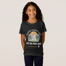 Bunny Moeder Leven T-shirt, Gewoon Nog Een Konijn 