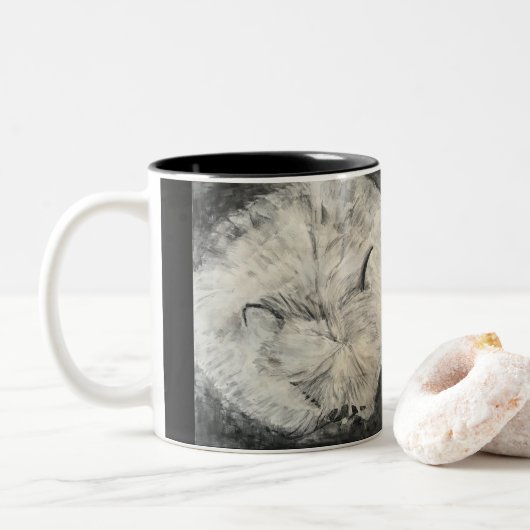 Bunny-Mok Tweekleurige Koffiemok (Met donut)