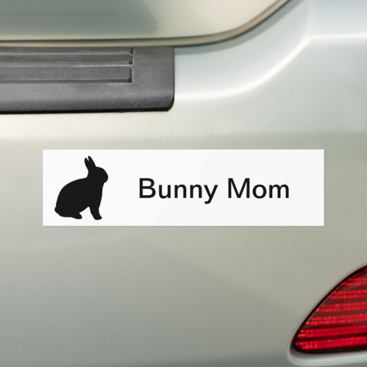Bunny Mom Bumpersticker (Op auto)