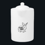 Bunny Mom Konijn Lover Theepot<br><div class="desc">Bunny Mom Konijn Lover</div>