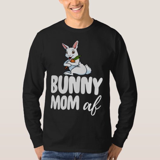 Bunny Mom  Women Crazy Bunny Lady T-shirt (Voorkant)
