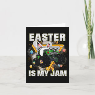 Bunny Monster Truck Pasen is mijn Jam Day Boys Tod Kaart