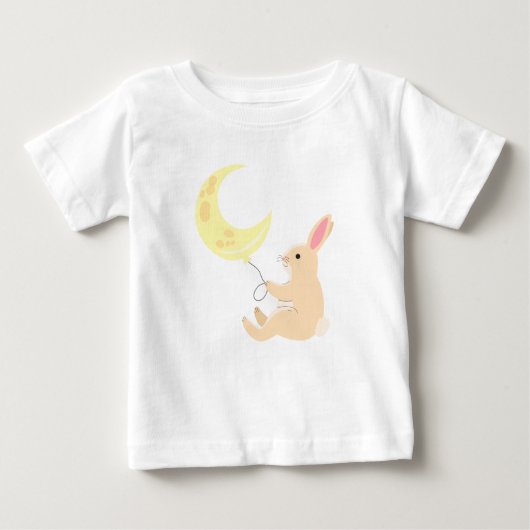 Bunny & Moon Baby T-shirt (Voorkant)