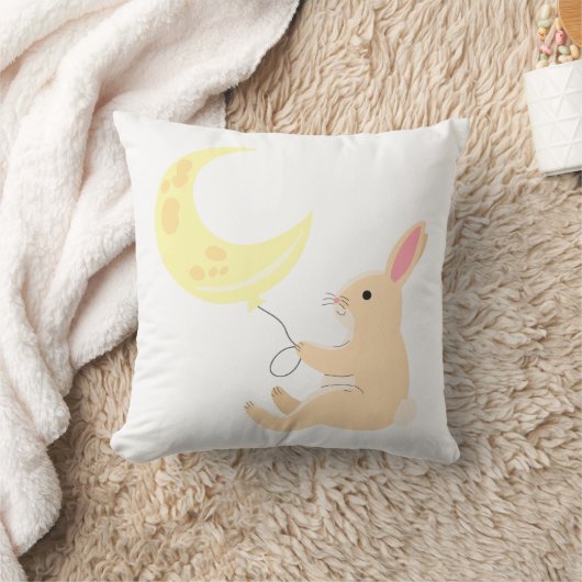 Bunny & Moon Balloon Pillow Kussen (Deken)