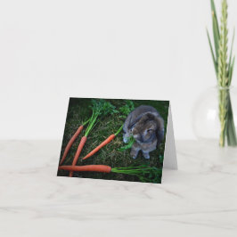 Bunny Munches Wortelen / Notecard Kaart
