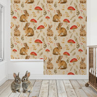 Bunny Mushroom Dieren Kinderkamer Kinderkamer