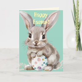 BUNNY n EGG EASTER KAART