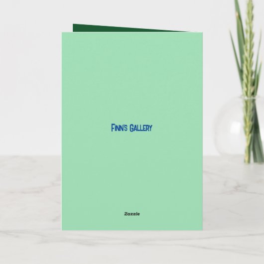 BUNNY N EGG KLEINZOON PASEN KAART (Achterkant)