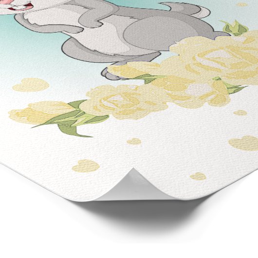 Bunny Native American Nursery Print Kinder Room (Hoek)