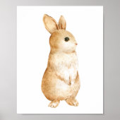 Bunny Natuur Woodland kwekerij Decor Poster (Voorkant)