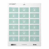 Bunny Neutral Baby shower Adreslabel Etiket (Full Sheet)