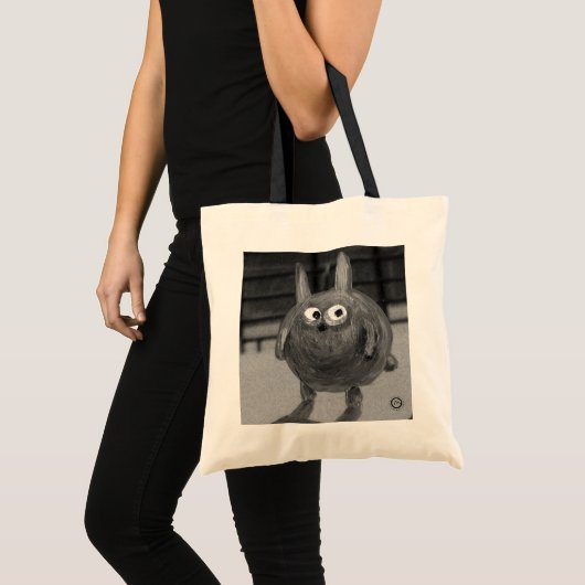 bunny noir tote bag (Voorkant (product))