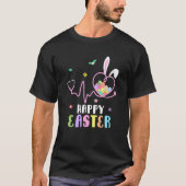 Bunny Nurse Stethoscope Happy Easter Eggs Rabbit N T-shirt (Voorkant)