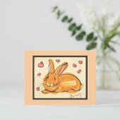 BUNNY OF LOVE BRIEFKAART (Staand voorkant)