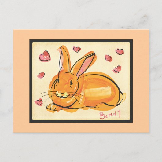 BUNNY OF LOVE BRIEFKAART (Voorkant)