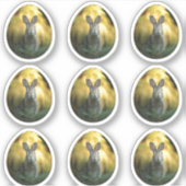 Bunny on Egg Sticker (Voorkant)