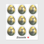 Bunny on Egg Sticker (Vel)