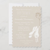 Bunny on the Breeze Gender Neutral Baby shower Kaart (Achterkant)