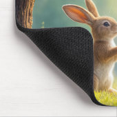 Bunny onder een easter egg tree muismat (Hoek)