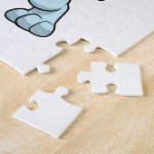 Bunny op Field hockey met Hockey stick Legpuzzel (Zijkant)