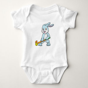 Bunny op Field hockey met Hockey stick Romper