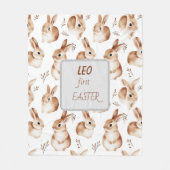 Bunny Paasdeken – Eigen NAAM Fleece Deken (Voorkant)