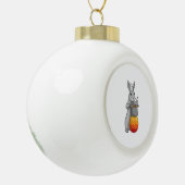 Bunny Paasei Chef Keramische Bal Ornament (Links)