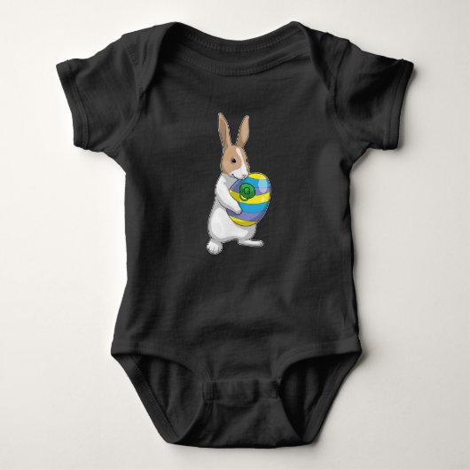 Bunny Paasei Fopspeen Romper (Voorkant)