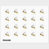 Bunny Paasei Pizza Ronde Sticker (Vel)