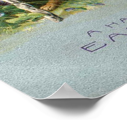 Bunny Paaseieren  Poster (Hoek)