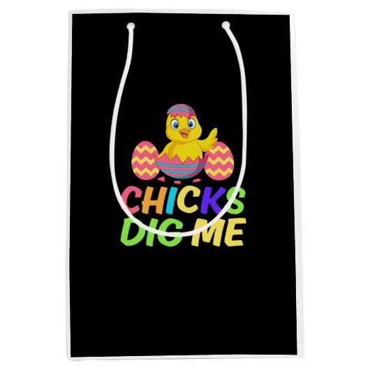 Bunny Paasontwerp Medium Cadeauzakje (Voorkant)