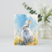  Bunny Painting Briefkaart (Staand voorkant)