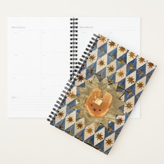 Bunny Pancake op een Golden Starburst Planner (Display)