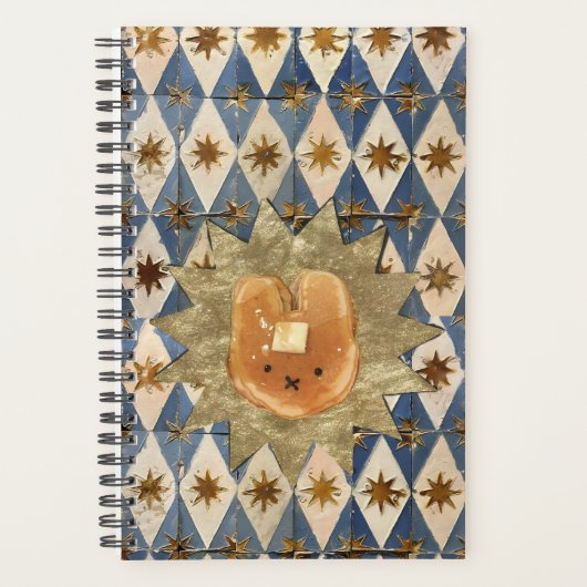 Bunny Pancake op een Golden Starburst Planner (Voorkant)