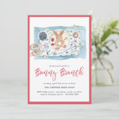 Bunny Pancakes | Pasen Bunny Brunch Kaart (Staand voorkant)