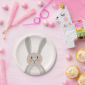 Bunny Paper Borden Baby shower Bosdieren Papieren Bordje (Feest)