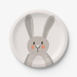 Bunny Paper Borden Baby shower Bosdieren Papieren Bordje